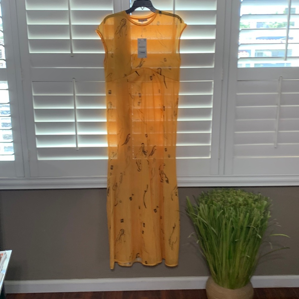 Maxi dress  semi sheer new with tag